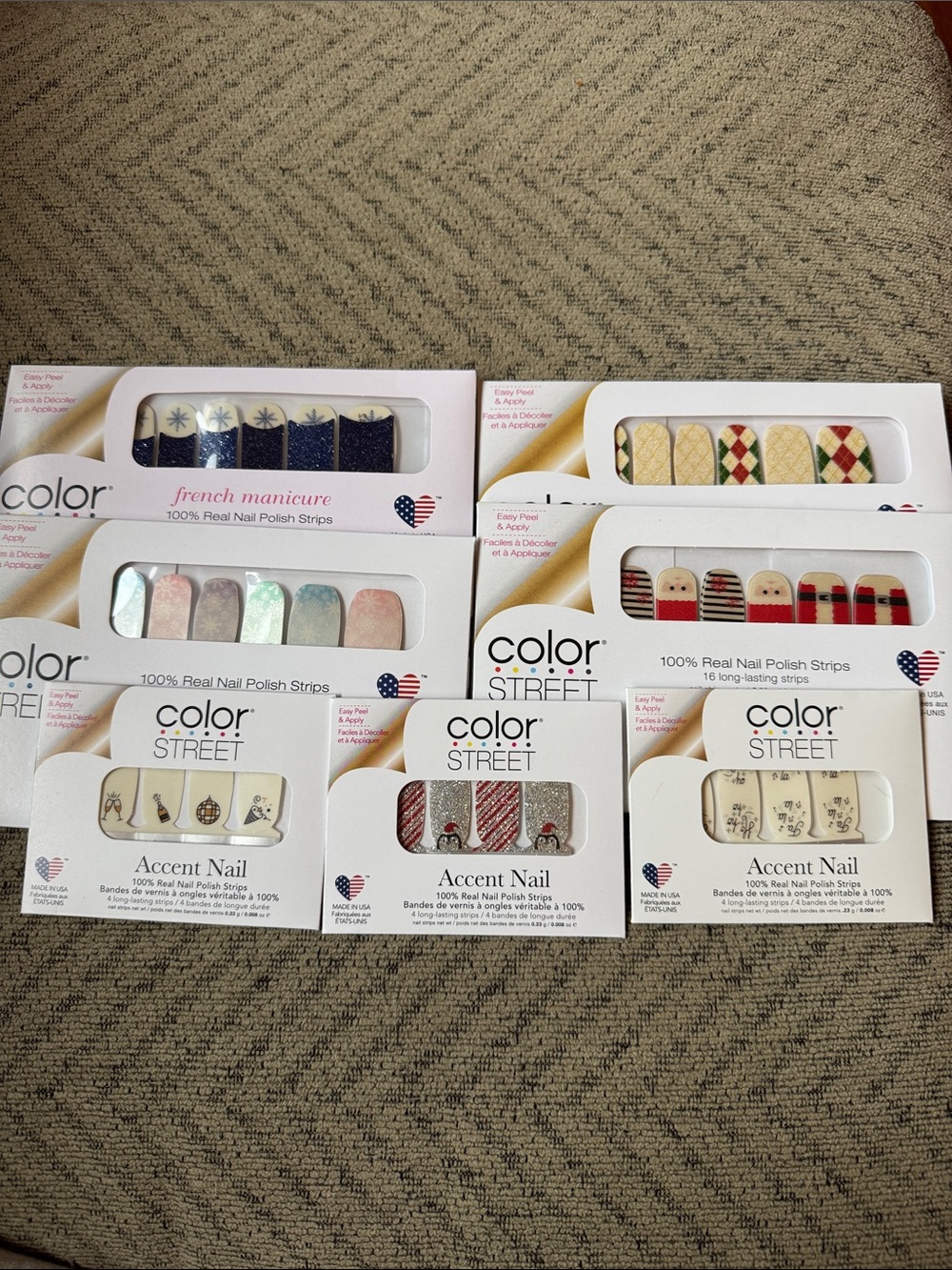 Color Street Nail Polish Strips — Winter Holiday Bundle - NIP